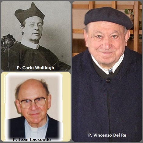 Tra i 42 defunti di oggi 7 aprile, di cui 4 italiani l’immagine mostra 3 Redentoristi: l'olandese P. Carlo Wulfingh (1838-1898) e l'italiano P. Vincenzo Del Re (1919-2012) e il canadese P. Jean Lassonde (1922-2007).