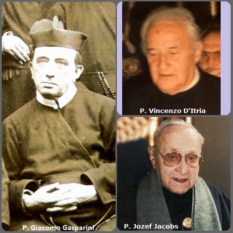 Tra i 30 defunti di oggi 6 giugno, di cui 5 italiani l’immagine mostra 3 Redentoristi: gli italiani P. Giacomo Gasparini (1847-1925), siciliano e P. Vincenzo D'Itria (1912-1997) e il belga P. Jozef Jacobs (1922-2013).
