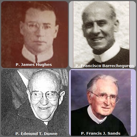 Seconda immagine 4 Redentoristi: l’americano P. James Hughes (1908-1947), lo spagnolo P. Francisco Barrecheguren Montagut (1881-1957), l’australiano P. Edmund T. Dunne (1917-2004) e l’americano P. Francis J. Sands (1920-2008).