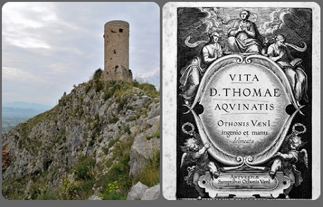 Roccasecca (FR). La torre di vedetta del castello dei Conti di Aquino fu la patria del redentorista P. Francesco Amato morto a Pagani a 66 anni.