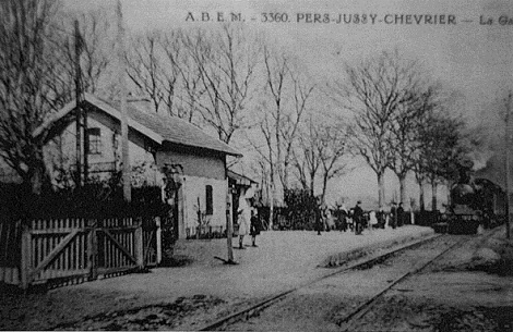 Foto = Pers-Jussy-stazione1930.jpg - In questo villaggio dell'Alta Savoia era nato nel 1852 il redentorista P. Joseph Pittet.
