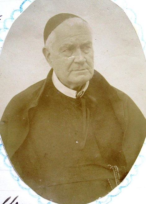 Ritratto fotografico del P. Alfonso Caccese, redentorista nativo di Montecalvo Irpino (AV). Aveva uno zio redentorista il P. Crescenzo Caccese. Morì nel 1901.