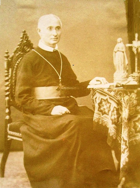 Mons. Alfonso Giordano, missionario e vescovo redentorista secondo il cuore di S. Alfonso. Originario di Montefredane (AV), morì a Napoli nel 1908.