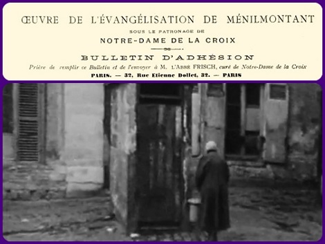 La povertà del quartiere parigino di Ménilmontant chiamò i Redentoristi a fare opera di evangelizzazione e sociale. P. Albert Quignard fu in prima linea.