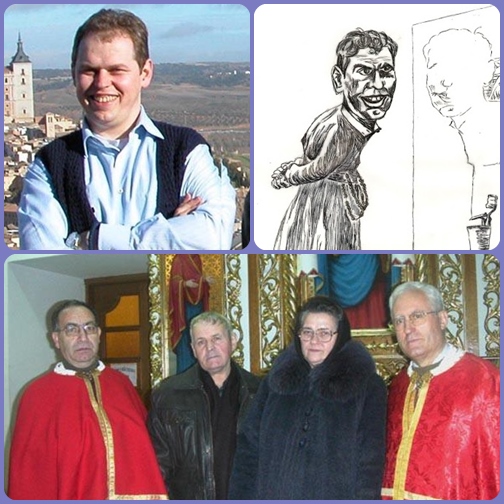 Il redentorista P. Ihor Mychaliak era un bravo disegnatore, con vena umoristica. – Nella foto: i suoi genitori in Ucraina.