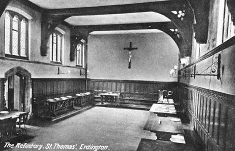 Nessuna immagine disponibile del redentorista P. Francis Benjamin Brazier, C.Ss.R. 1912-1989 – Regno Unito, Provincia di Londra. Visse in modo piuttosto traumatico i cambiamenti nella liturgia dopo il Vaticano II e le frequenti discussioni con i confratelli lo turbavano. Morì in Erdington Birmingham nel 1989 (nella foto il refettorio della Casa).