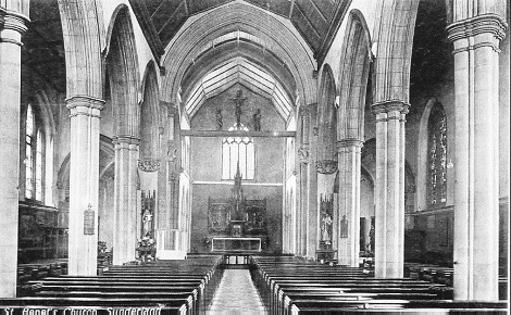 Nessuna immagine del redentorista P. James Loughman, C.Ss.R. 1885-1962 – Irlanda, Provincia di Londra. Morì a Sunderland nel 1962. Nell’antica foto l’interno della chiesa redentorista di Sunderland.