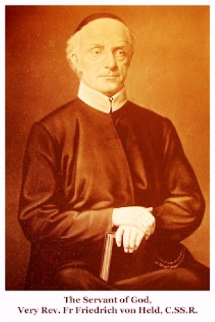  Il redentorista P. Friedrich Von Held, 1799-1881, Austria, Vicariato Generale Transalpino. Egli fu il primo Provinciale ed il fondatore del Provincia belga all’epoca dell’erezione delle Province nel 1841. morì a 82 anni. Di lui si è potuto dire: Pater de Held, qui fuit Passerat, qui fuit Hofbauer, qui fuit Alphonsi, qui fuit Dei.