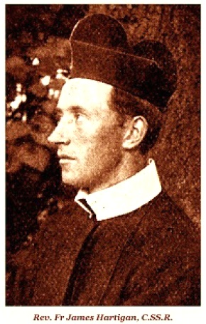 Il redentorista P. James Hartigan, 1869-1899, Irlanda, Provincia di Londra. La sua vita era ricca di promesse di grandi cose da fare nell’opera sacerdotale. Ma Dio ha voluto per lui una breve vita, e la morte è venuta alla giovane età di 30 anni.