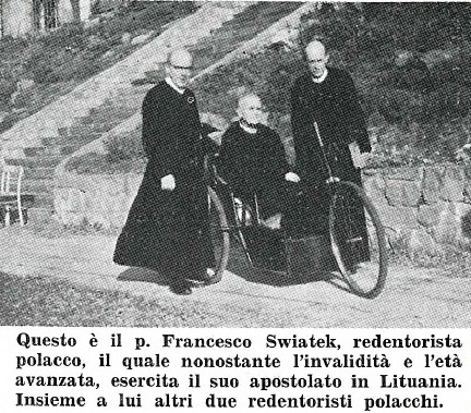 Il redentorista P. Franciszek Świątek, C.Ss.R. 1889-1976 – Polonia, Vice Provincia Polonica. Morto a 87 anni.